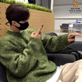 Maglione lazy da uomo High Sense di Valstrend Shop, in morbido tessuto, con collo a scialle e design comodo.