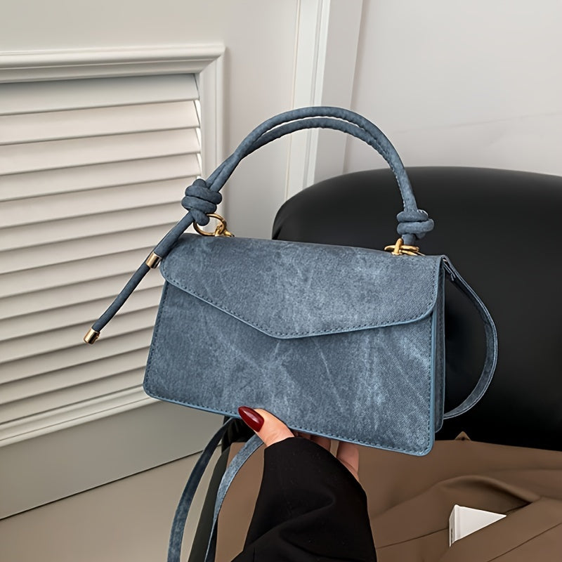 Women's Fashion Shoulder Bag, Simple Small Crossbody Bag, Versatile PU Leather Square Purse With Adjustable Strap For Casual Outings