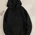 Felpa con cappuccio casual da uomo Valstrend, morbida e tinta unita, ideale per primavera e autunno, all'aperto.