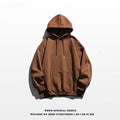 Maglione da uomo Valstrend, cappuccio e colore solido, vestibilità comoda e stile alla moda, dettaglio visibile in immagine