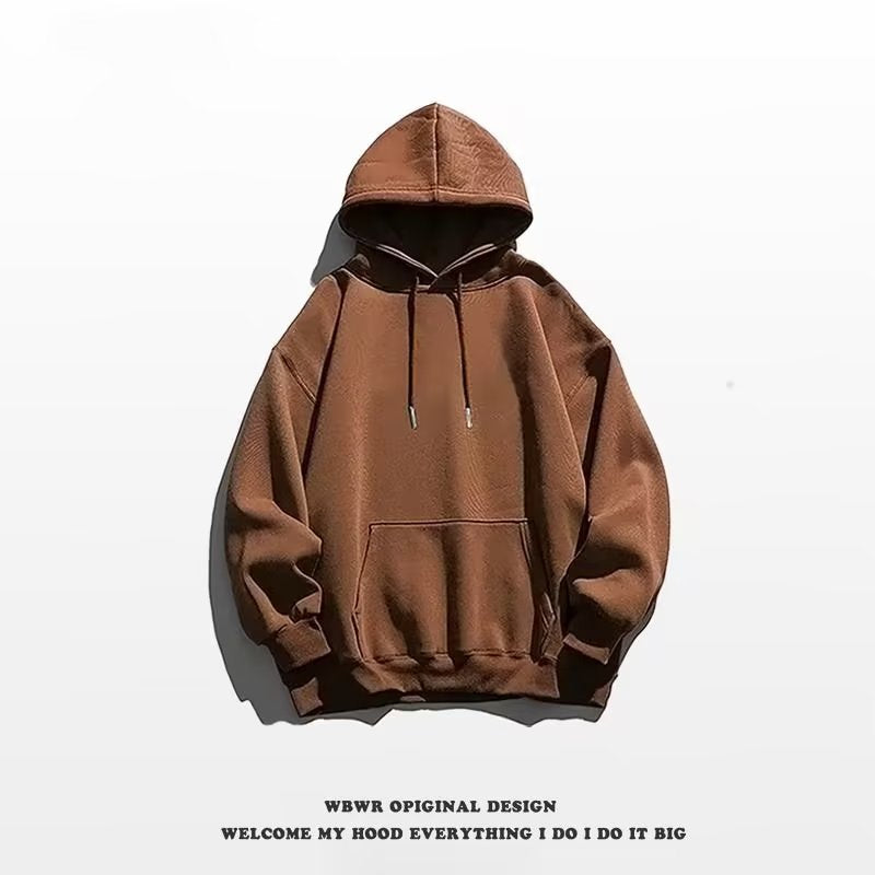 Maglione da uomo Valstrend, cappuccio e colore solido, vestibilità comoda e stile alla moda, dettaglio visibile in immagine