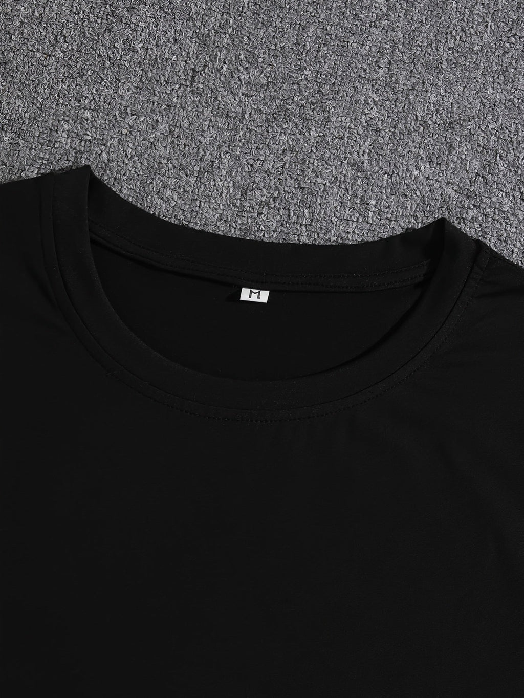 T-shirt uomo Valstrend in cotone con stampa "MENTALITY", manica corta, collo rotondo, adatto per l'estate.