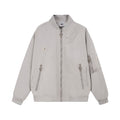 Giacca bomber uomo con decorazioni a croce e dettagli in stile flight, stile casual e moderno, marca Valstrend shop