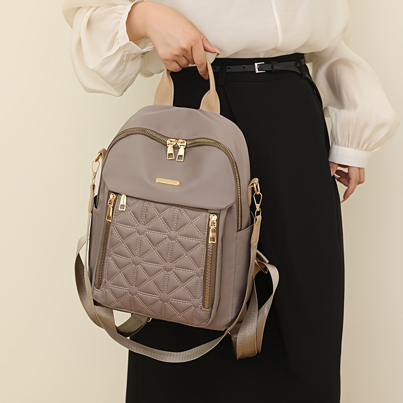 Borsa a spalla ricamata Valstrend per donna, grande capacità, impermeabile, tracolla casual, leggera e alla moda.
