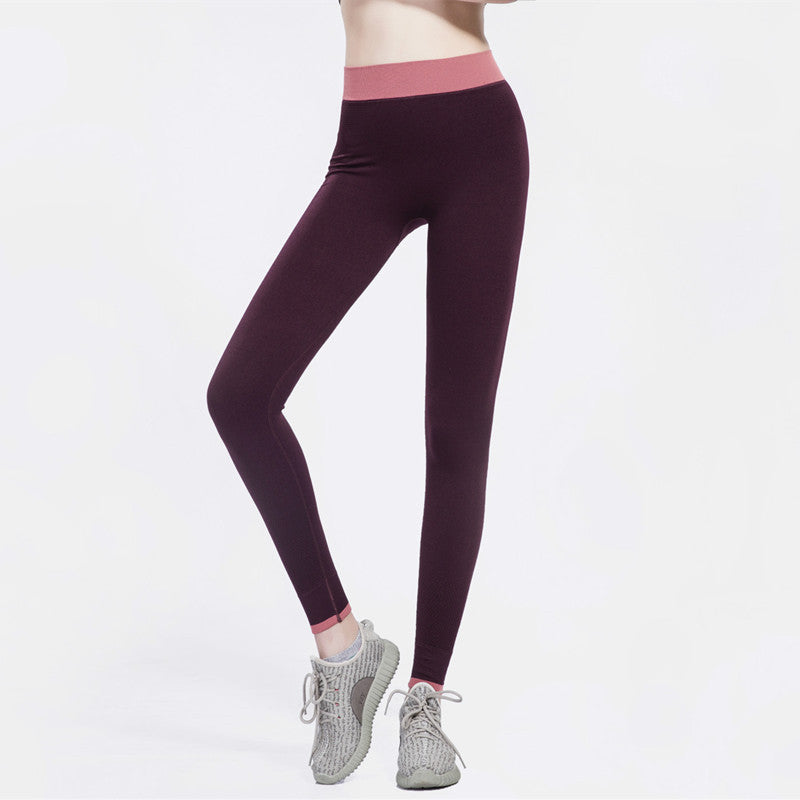 Leggings sportivi Valstrend, pantaloni da corsa europei e americani, tessuto asciutto e aderente, perfetti per fitness e outdoor.