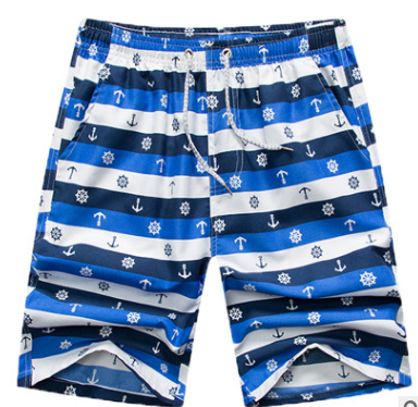 Pantaloncini da spiaggia Valstrend Quick Dry Printing con stampa colorata, tessuto leggero e asciugatura rapida, adatti per il mare.