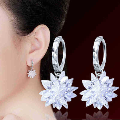 Orecchini in argento 925 Valstrend, moda pura e di bellezza, ipoallergenici e resistenti al fading, immagine dettagliata