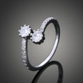 Anello di lusso Valstrend con zirconia, ornamento per matrimonio o fidanzamento, stile europeo e americano, alta qualità.