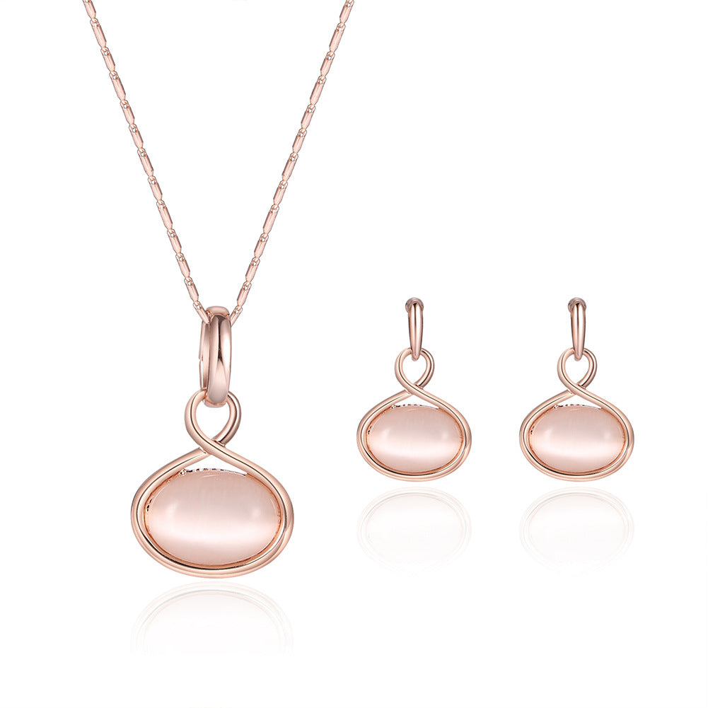Set di gioielli da sposa e da cerimonia Valstrend, orecchini e collana eleganti per matrimonio e feste nuziali.