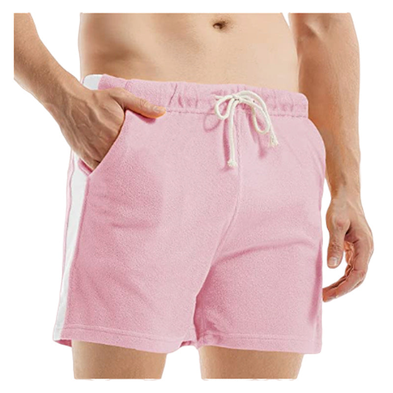 Shorts da uomo Valstrend in cotone e lino, pantaloncini sportivi estivi per il tempo libero, stile casual e leggero.