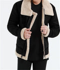 Giacca zip in tinta unita Explosive Solid Color Valstrend, taglio casual con cerniera frontale e collo alto, vista frontale.