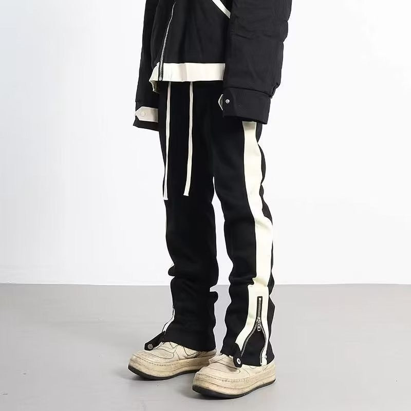 Pantaloni casual da uomo Valstrend con righe laterali in stile americano, tessuto comodo e design moderno.