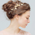 Spilla a pettine da sposa Valstrend con cristalli, diamanti e dettagli fatti a mano, perfetta come accessorio nuziale.