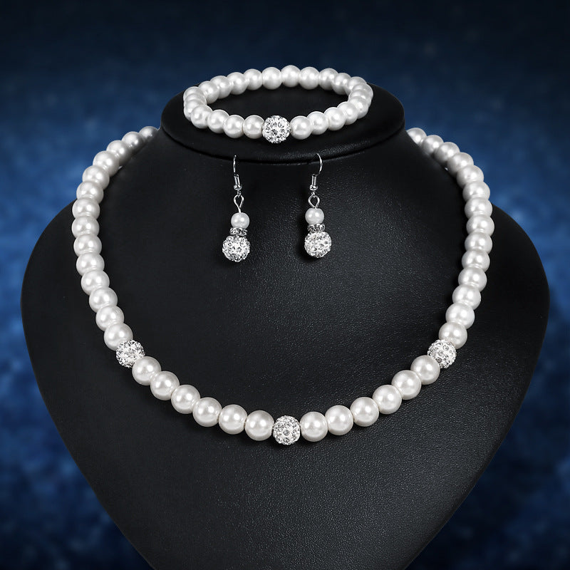 Set di gioielli da sposa Valstrend: collana, orecchini e anello classici Xiangbala, stile elegante e tradizionale cinese.