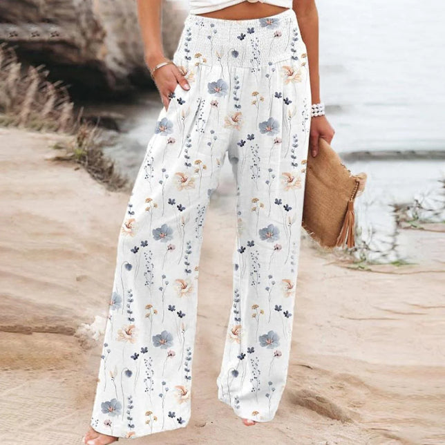 Pantaloni larghi primavera-estate Valstrend per donna, pantaloni casual ampi e comodi per il tempo libero.