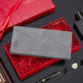 Portafoglio maschile Valstrend, lungo e multifunzionale, con scomparti per carte e contanti, in pelle nera elegante.