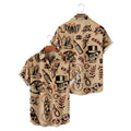 Camicia maschile stampa a maniche corte con tasche, vestibilità larga, tessuto leggero, marca Valstrend shop.