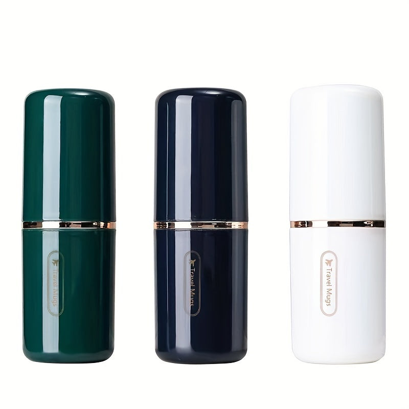Set di porta spazzolino da viaggio di lusso Valstrend, custodia elegante con tazza per spazzolino e coperchio, duo per viaggi.