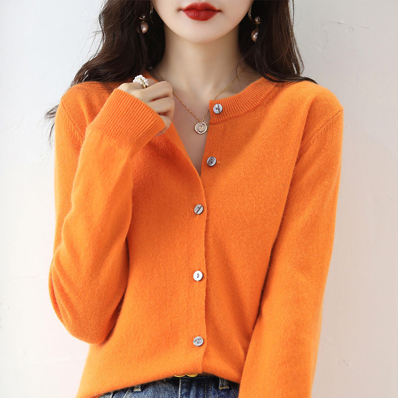 Cardigan donna Valstrend in maglia corta, cappotto cardigan in tessuto morbido e caldo, stile casual e versatile.