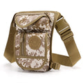 Marsupio uomo in tela retrò Valstrend con borsa a vita a gamba, stile vintage e comodo per uso quotidiano.