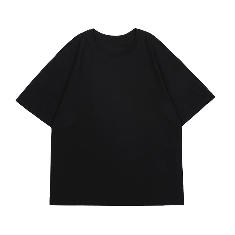 T-shirt uomo a maniche corte in cotone puro di colore solido, vestibilità comoda, marca Valstrend shop