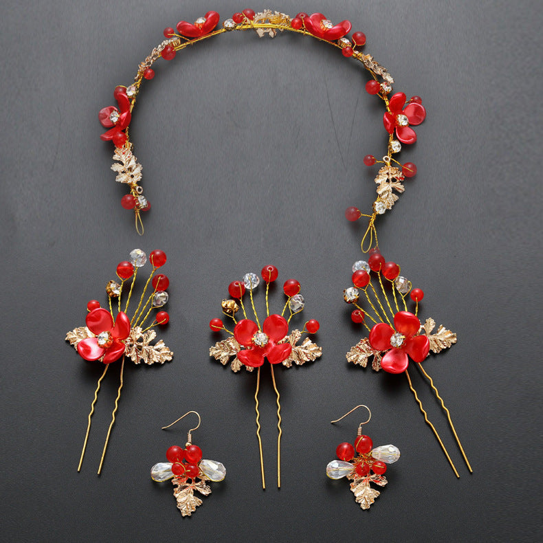 Set di gioielli da sposa Valstrend con acconciatura e accessori per capelli nuziali, decorazioni eleganti per sposa e damigella.