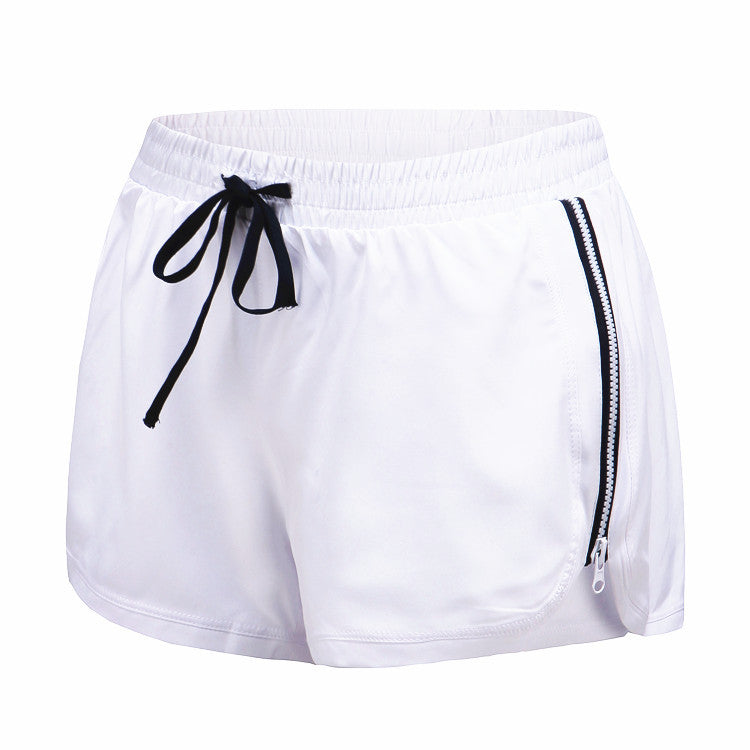 Shorts da corsa professionali Valstrend, doppio strato, zip laterale, assorbenza, asciugatura rapida, ideali per allenamento e yoga
