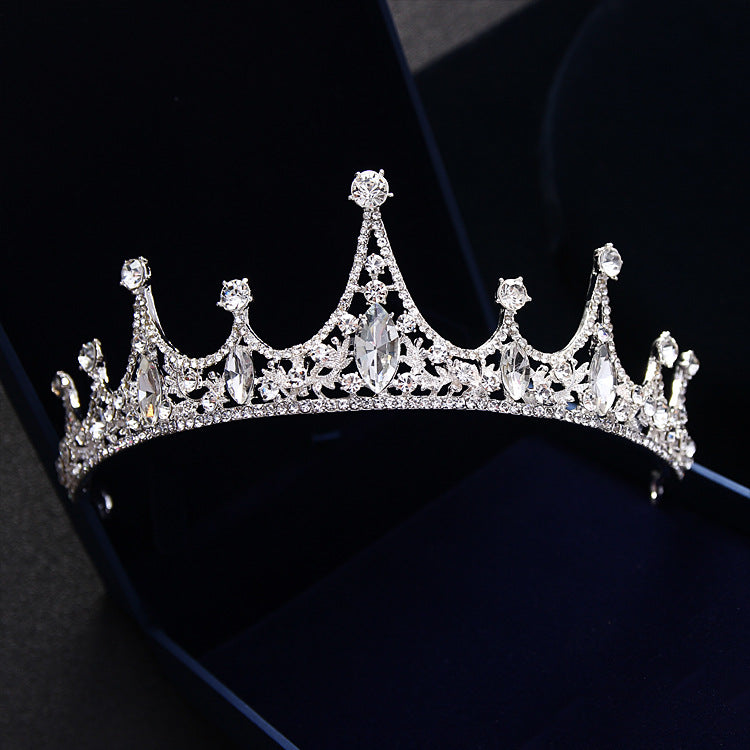 Corona da sposa princess in stile coreano con diamanti, accessori per capelli regali, di Valstrend.