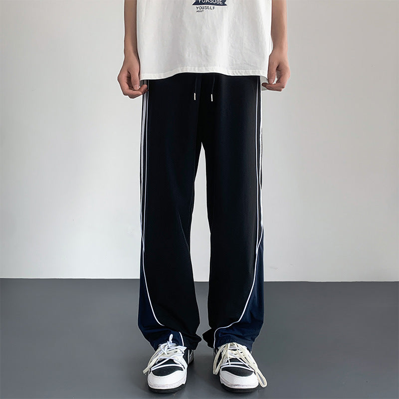 Fashion Personality Striped Casual Pants Men