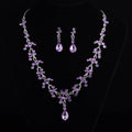 Set di gioielli da sposa con collana e orecchini eleganti, perfetti come accessori per il matrimonio, marca Valstrend.