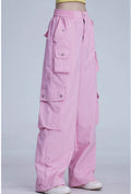 Pantaloni donna Valstrend shorts estivi larghi, con tasche grandi e gamba dritta, in tessuto leggero e comodo.