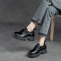Scarpe mocassino Valstrend in stile retro primavera, con zip posteriore e suola a forma muffin, stile casual basso.
