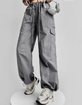 Jeans corti con coulisse per donna Valstrend Shop, stile American Hot Girl, dettagli in tessuto e vestibilità comoda.