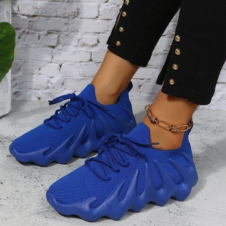 Scarpe da sneaker Valstrend in maglia con suola in gomma, stile unisex con design a tentacolo, calzature comode e morbide.