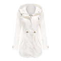 Anorak donna in cotone Valstrend, leggera giacca primaverile e autunnale, con cappuccio e tasche, in tessuto morbido e traspirante