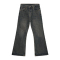 Jeans Valstrend Shop in stile retrò americano leggermente a campana, in pelle sintetica di alta qualità, con dettagli classici e stile vintage
