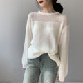 Maglione da donna a collo rotondo, a maniche lunghe e vestibilità morbida, marca Valstrend, in tessuto leggero e confortevole.