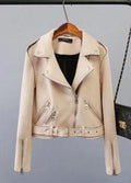 Giacca in suede zZipper di Valstrend con cerniere, stile casual, dettaglio in morbido suede, colore nero, vista frontale.