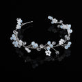 Cintura da sposa in cristalli e perline, accessorio da sposa fatto a mano con catena morbida e dettaglio ad anello, accessorio Valstrend.
