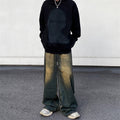 Men's Fashionable Retro Distressed Gradient Jeans