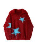 Maglietta rossa a maniche lunghe Valstrend con collo rotondo, stile giovane e casual, perfetta per un look trendy e cool.