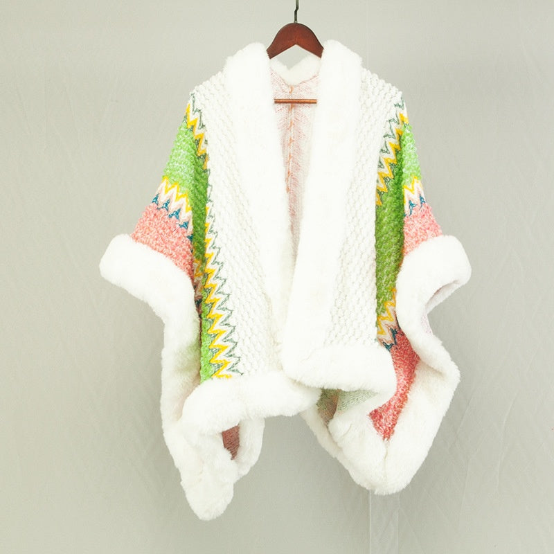 Sciarpa etnica multiuso Valstrend, stile viaggio, mantella e foulard doppio uso, tessuto colorato e decorativo.