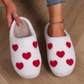 Ciabatte love Valstrend per coppie, scarpe da casa carine per uomo e donna con motivo romantico in morbido materiale.