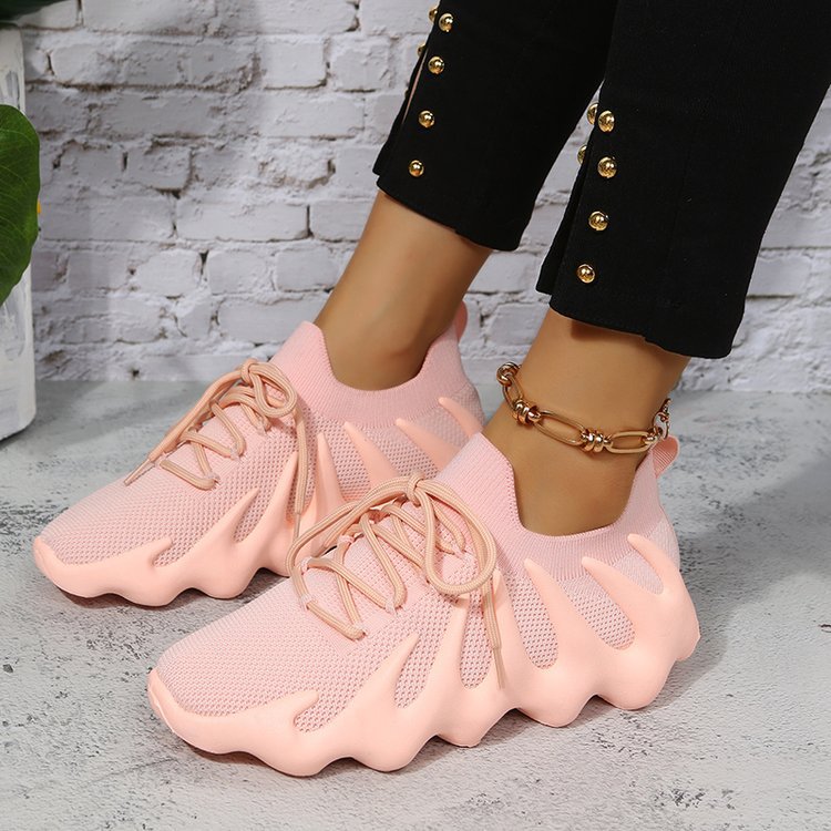 Scarpe sneakers unisex Valstrend con suola in gomma, stampa a polpo e tomaia in tessuto morbido, taglie grandi, stile casual.