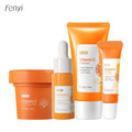Trattamento viso idratante con vitamina C Valstrend, combinazione di cura della pelle con crema e siero viso.