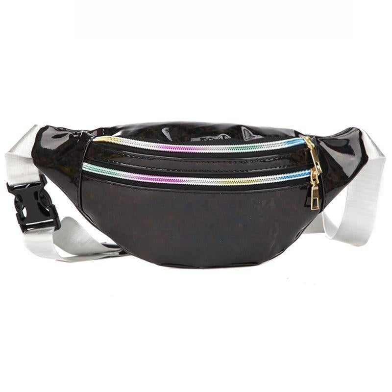 Borsa da corsa sportiva Valstrend waterproof in tessuto laser resistente all'aperto, con cerniere e tasche per fitness e attività outdoor
