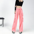 Pantaloni ampi da donna Valstrend, pantaloni larghi e dritti con vestibilità comoda e stile casual, visibili nell'immagine.