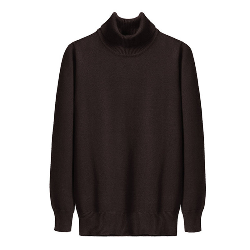 Autumn Winter Men's Warm Turtleneck Sweater High Quality Fashion Casual Comfortable Pullover Thick Sweater Male