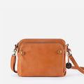 Borsa a tracolla retrò europea e americana a tre strati in pelle di Valstrend, stile vintage e raffinato.