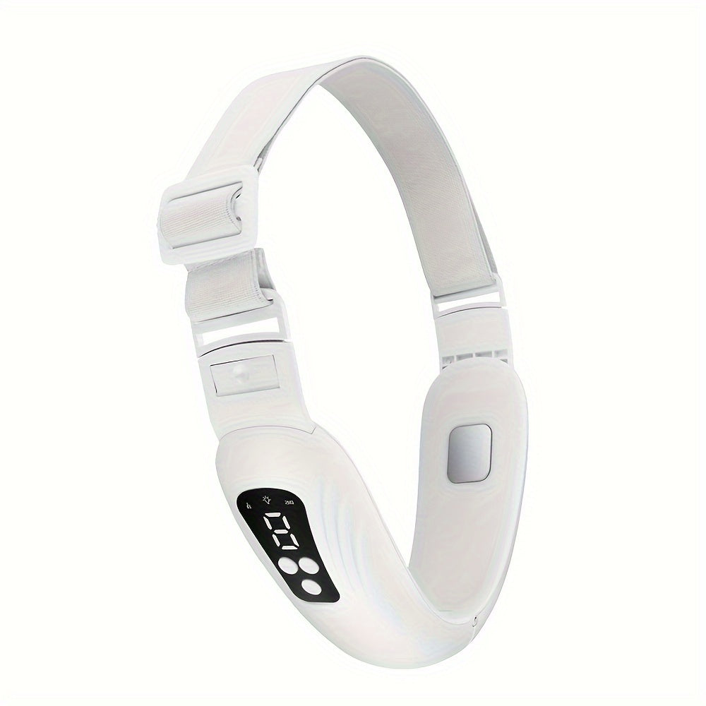 Smart V-Face Slimming Device with 3 Modes, 9 Adjustable Intensities & LED Display - USB Rechargeable, Includes Massage & Vibration Functions - Perfect Gift for Women